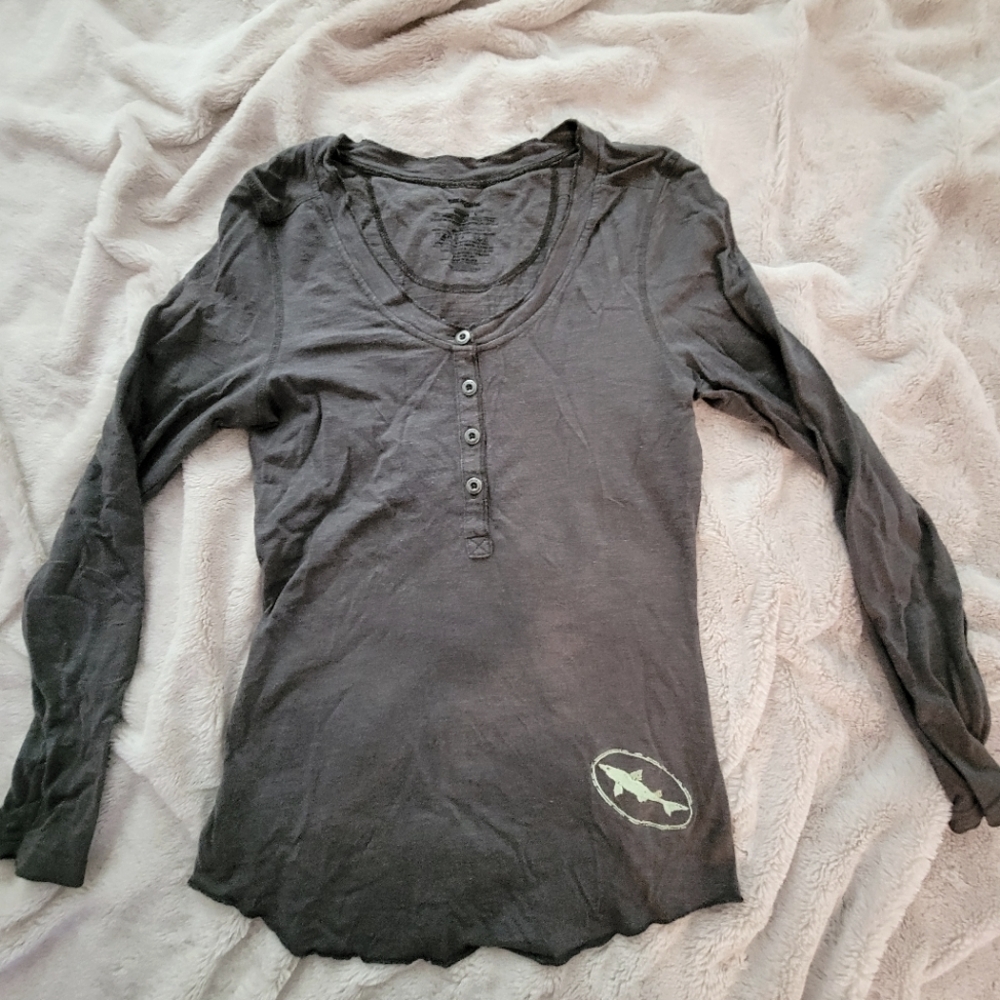 DFH Patagonia Gray Henley Wmn Small